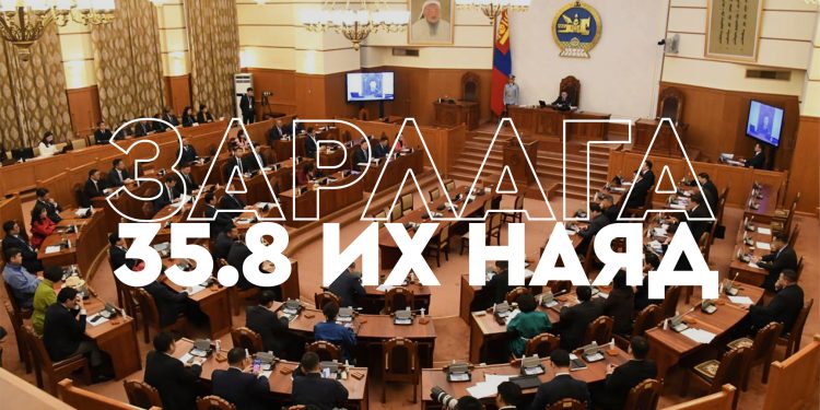 Улсын төсвийг 68 гишүүн дэмжин батлав.