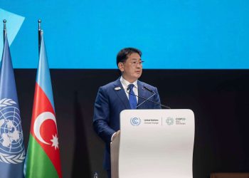 Монгол Улсын Ерөнхийлөгч У.Хүрэлсүх Уур амьсгалын өөрчлөлтийн асуудлаарх дэлхийн удирдагчдын дээд түвшний уулзалтад үг хэллээ