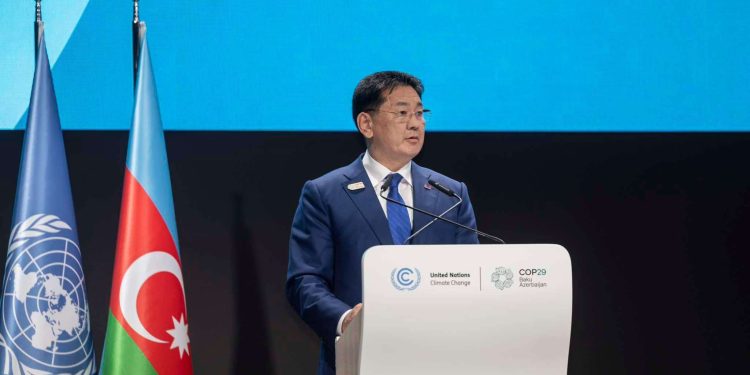 Монгол Улсын Ерөнхийлөгч У.Хүрэлсүх Уур амьсгалын өөрчлөлтийн асуудлаарх дэлхийн удирдагчдын дээд түвшний уулзалтад үг хэллээ